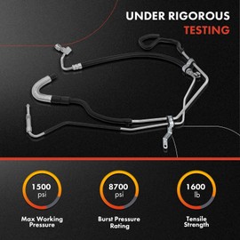 A-Premium Power Steering Hose Pressure & Return Line Hose Assembly Compatible with Nissan 370Z 2014-2015 V6 3.7L Naturally Aspirated