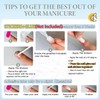 Rose Pink Press on Nails Medium Square, SXVME Natural Acrylic