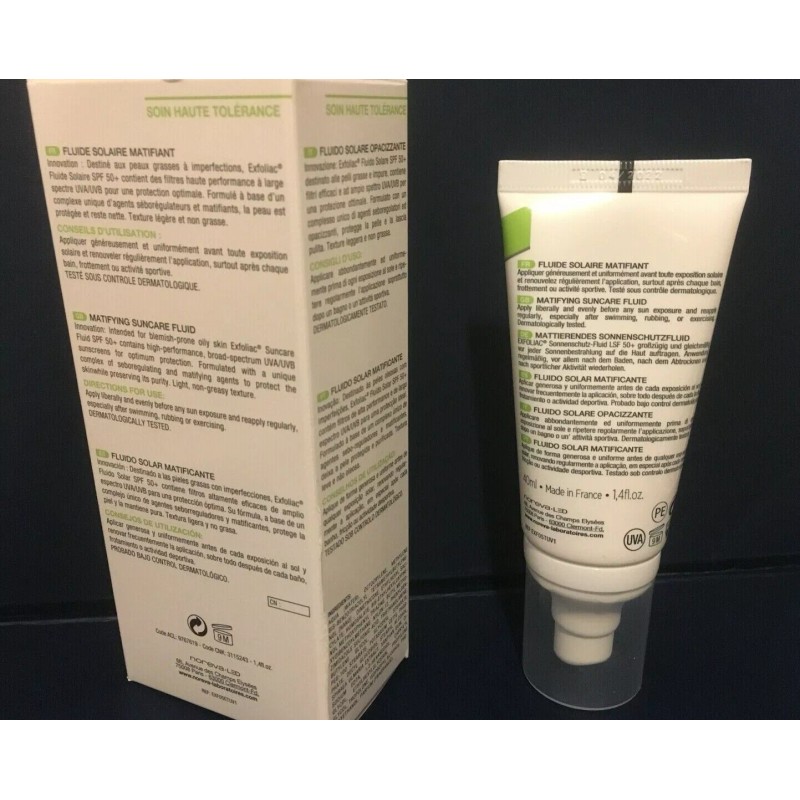 Noreva Exfoliac SPF 50+ Matigying Suncare Fluid 40ml Exp 05/2027