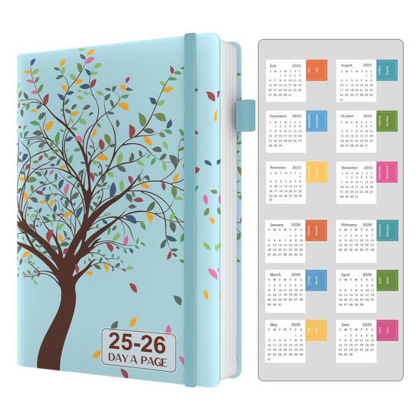 Daily Academic Planner 2025-2026, Mid-year 25-26 Hourly Planner with Academic