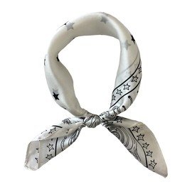 FONYVE 100% Mulberry Silk Scarfs for Women - Lightweight Square Satin Head Scarf - Small Silk Hair Scarf for Sleeping 21" x 21"