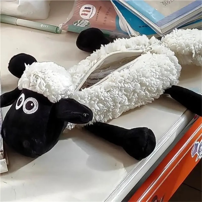 A Wj { Estuche For Lápices De Cordero De Peluche