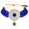 Aheli Kundan Pearl Choker Multi Layered Collar Aretes Set Joyería