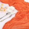 PATIKIL 14 Ft Cheesecloth Table Runner Rustic Gauze Terracotta Cheese