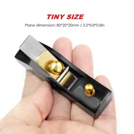 LONG COO Tiny Wood Plane,Small Block Plane,Mini Hand Planer for Wood,Small Hand Plane Wood Planer Woodcraft Tool, Perfect for Woodworking, Trimming, Surface Smoothing