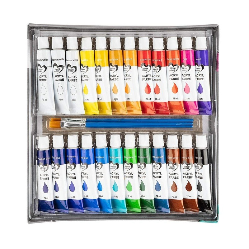 Ideen mit Herz Acrylic Paint Set with 24 Tubes of