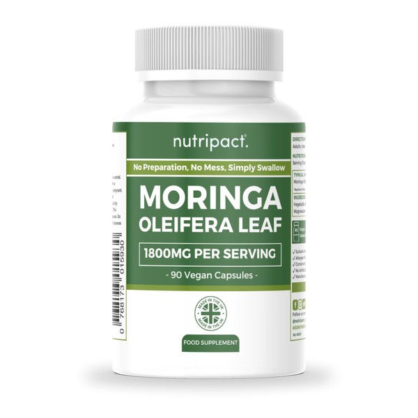 nutripact Nutripact Moringa Oleifera Capsules - 1800mg per Serving -