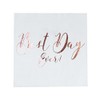 Ginger Ray Best Day Ever Rose Gold Paper Wedding Napkins