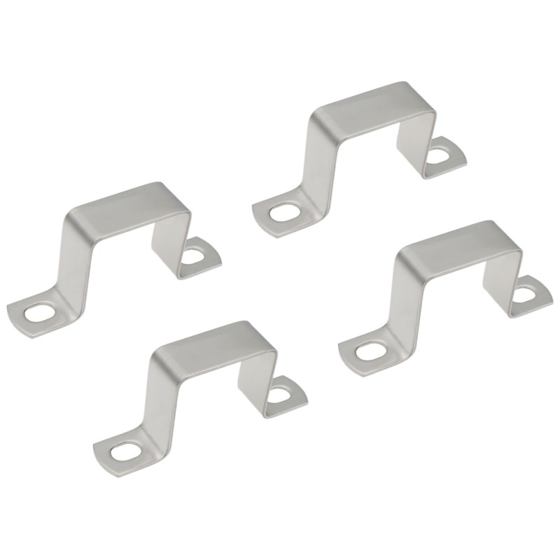 HAJXZH 4 PCS Square Pipe Clamp Stainless Steel Square Connector