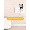 Back White Light Power Metering Socket Power Monitor Intelligent Charging