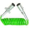 AGORA 7-Way ABS 15"\' Green Coil Trailer Electric Cable Power