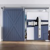EaseLife 10 FT Brushed Nickel Sliding Barn Door Hardware Track