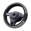 Black White American Flag Elastic Steering Wheel Cover, Non-Slip Breathable