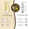 Chinnor E11 Led Bulb 75w 100w Equivalent Dimmable,Daylight 6000K,T3 T4