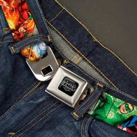 Buckle-Down Seatbelt Belt Justice League XL