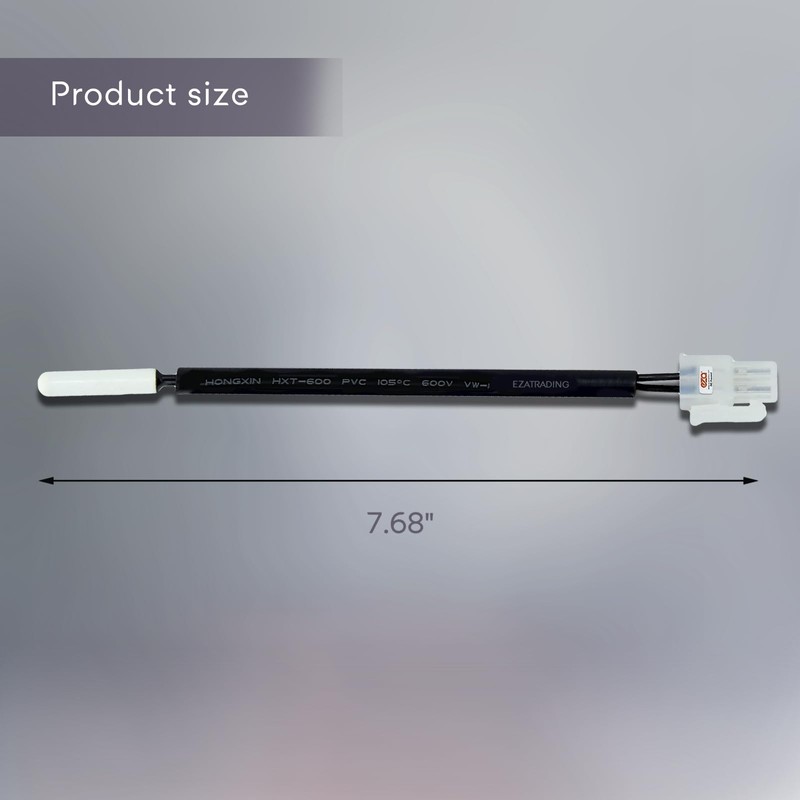 W10384183 Refrigerator Thermistor, Temperature Sensor Replacement Compatible with Whirlpool, Kenmore