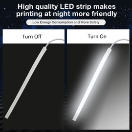 UniTak3D Ender 3 3D Printer LED Light 24 V Light Bar Printer 2 W Upgrade for Ender 3 V2, Ender 3 V2 Neo, Ender 3 Neo, Ender 3 Pro, Ender 3 S1, Ender 3 Max, CR6SE, Voxlab Aquila, Neptune 2 (2020