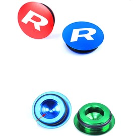 Bike Crank Dust Caps Crankset Dust Cover for Mountain Bike Bike Crank Arm Fixing Bolt Bracket Cap Aluminum Alloy Center Shaft Cap with Rubber Ring for Mountain Bike Road Bicycle (Black)