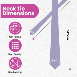 WedDecor Solid Color Formal Neckties, Men Ties for Funeral Wear Plain Satin Slim Ties for Wedding, Business, Events, Office Casual & Formal Wear Accessories, 56 Inches