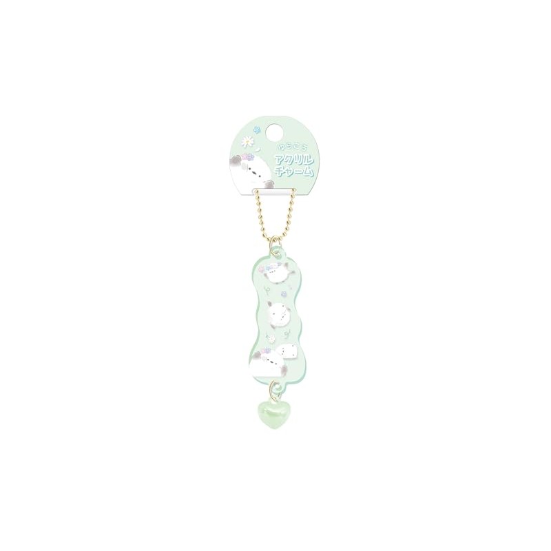 Coolia 94810 Key Chain & Mascot, Rolling Animal Yurakoro Acrylic