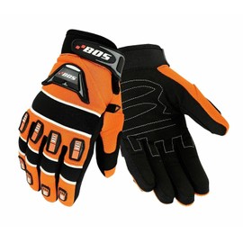 BOSmoto Motorcycle Gloves Cycling Sports Gloves Summer Motorcycle Gloves XS - 3XL (Orange, XL)
