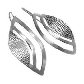 Threader Solid 925 Sterling Silver Curved Drop Earrings
