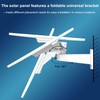 AQUZO 6W Solar Panel Charger for Outdoor Security Camera