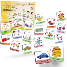 LIKARTO Magnetic Expansion Set for Weekly Planner and Daily Planner, 149 Magnets for Maximum Personalisation (EXTENSION ONLY)