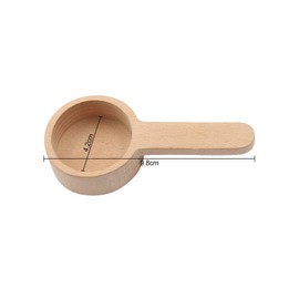 Jagowa Wooden Coffee Spoon Coffee Scoop Measuring for Coffee Beans and Tea Home Kitchen Accessories (9.8cm, 16.8cm)