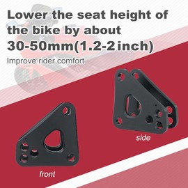 Xitomer 1.2-2" Adjustable Lowering kit, Fit for VFR800 2009 2008 2007 2006 2005 2004 2003 VFR800 2002-2009, Suspension Links Lower Link