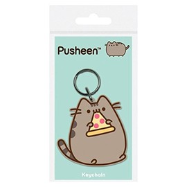 Pyramid International Pusheen Pizza Rubber Keychain, Multi-Color, 4.5 x 6cm