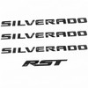 Set of 4pack OEM Silverado Plus RST Emblem 3D Badges