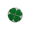 GBJUK Four Leaf Clover Shamrock Enamel Pin Lapel Badge with