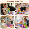 Magnetic Building Blocks 42 Pieces Mini Magnetic Building Blocks Travel