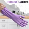 2PACK Reusable Household Cleaning Gloves,Rubber Dishwashing Washing up Gloves, Chemical