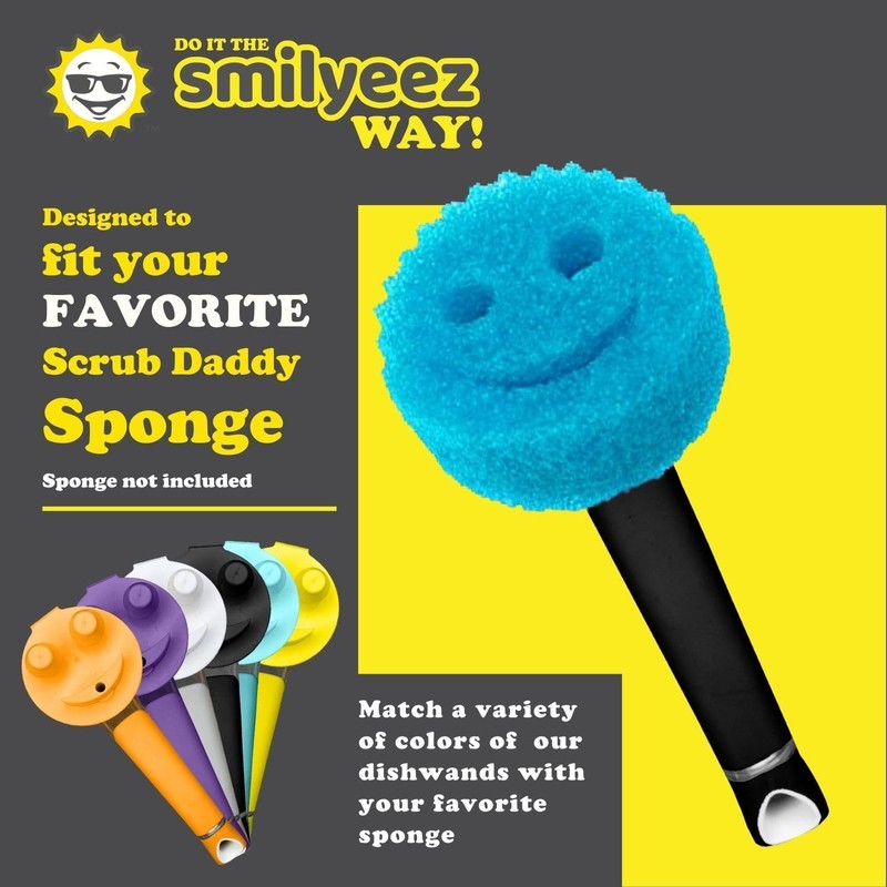 The Original Smiling Sponge Handle for Soap Dispenser for Scrub