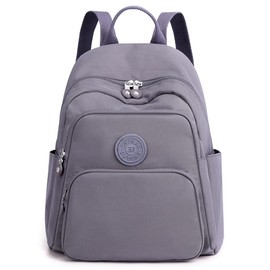 Collsants Small Nylon Backpack for Women Mini Backpack Purse Ladies Fashion Backpack Small Travel Bag Daypack(grey)
