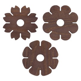 PH PandaHall 3 Styles Kumihimo Disk, 8 Slots Black Weaving Plate Wood Braiding Disk Hand Rope Braiding Plate Board Wooden Beading Cord Disc for Friendship Bracelets Knitting Crafting