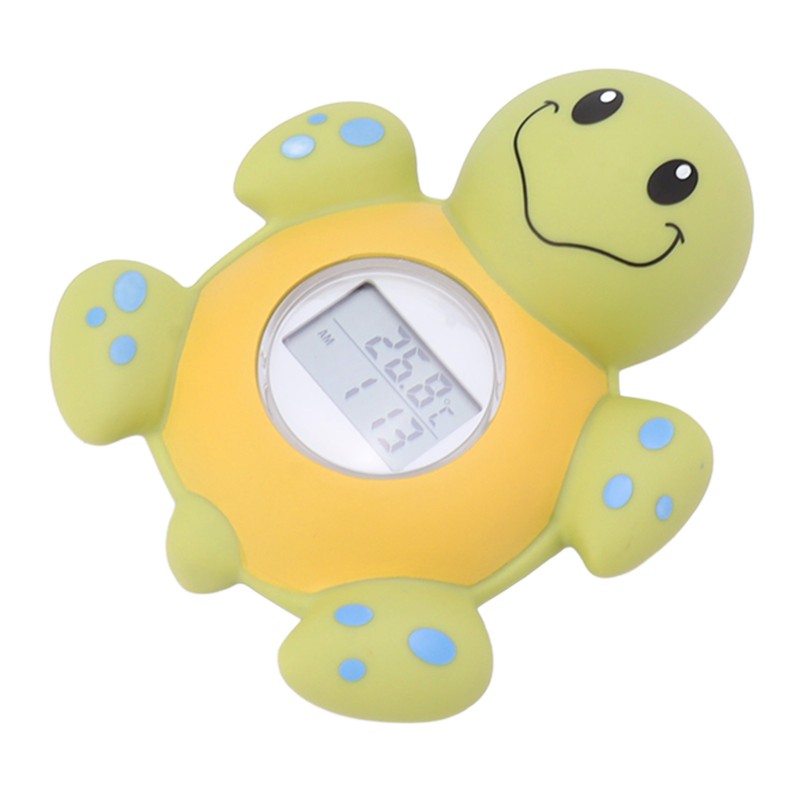 Baby Bath Thermometer Smart Cartoon Cute Tortoise Bathroom Multi Functional