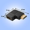Poppstar 2x HDMI Right-Angle Plug Type A, Right-Angle, Angle 270