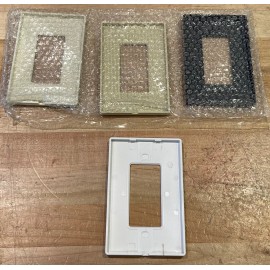Nuvo Grand Essentia Control Pad Face Plate Set Of 4 Black Almond White Beige