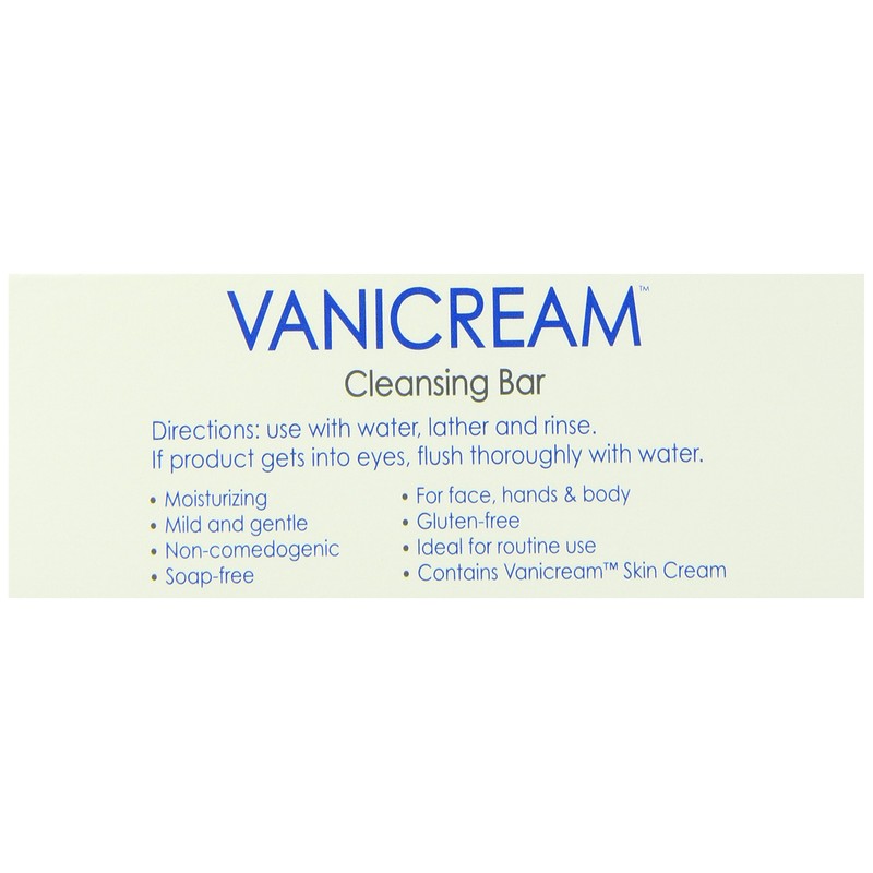 Vanicream Cleansing Bar, Fragrance Free - 3.9 Oz. (Pack of