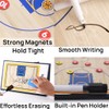 MTSBDM 21.3 x 12.6 Foldable Waterproof Magnetic Basketball Coaching Clipboard