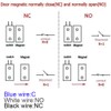 GUUZI 4 Sets Black Magnetic Switch, Wiring NO/NC, Recessed Door