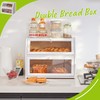 Farmhouse Bread Box for Kitchen Countertop Bread box Double Layer