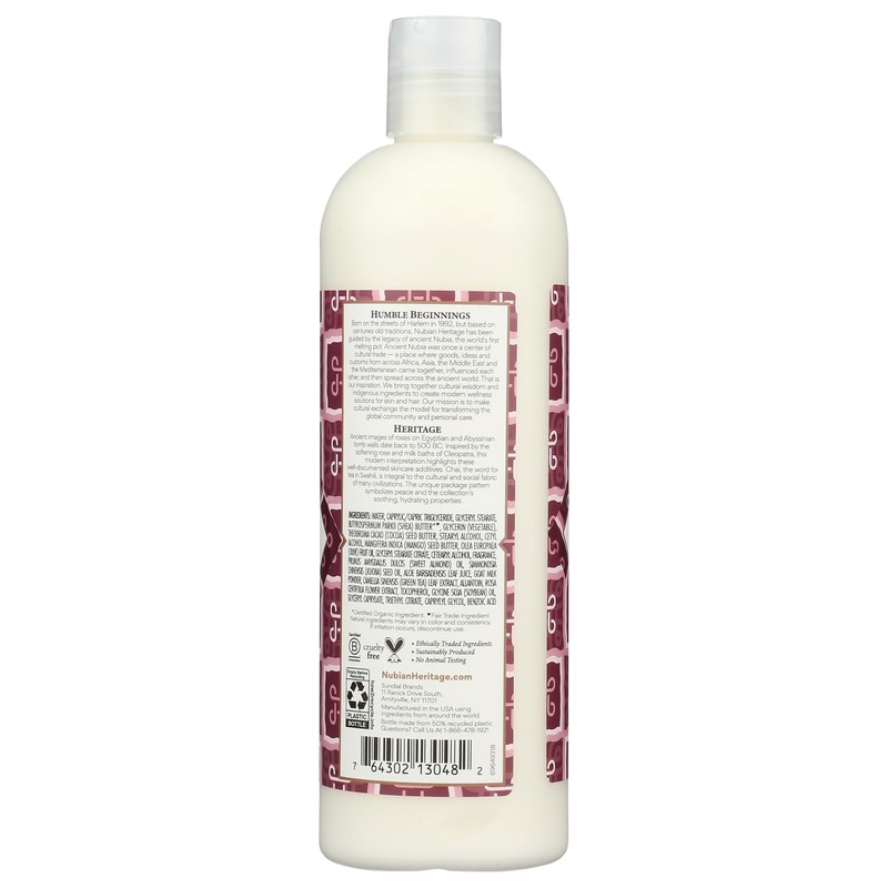 Nubian Heritage Lotion, Goats Milk and Chai, 13 Ounce