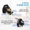 Tmyjfjingxi 2 Sets Extension Cord Repair Ends Male and Female