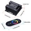 GOMING DC 12V-24V 18A RF PWM RGB Controller with Touchable