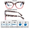 ZXYOO Oversized Reading Glasses for Women,3 Pack Blue Light Blocking
