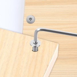 Kayqbonke Pack of 60 M4 x 25 mm countersunk screws with hexagon socket, countersunk screws made of stainless steel DIN 7991/ISO 10642, countersunk screw for mechanical devices, electronic devices
